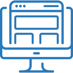 Un monitor de computadora con una pantalla en blanco, lo que sugiere un navegador web o una interfaz de aplicación.