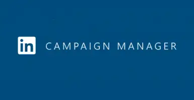 Texto que dice "ADMINISTRADOR DE CAMPAÑA" sobre un fondo azul.