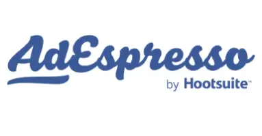 Un logotipo azul y blanco para la marca Espresso by Hario, con la palabra "Espresso" en cursiva.