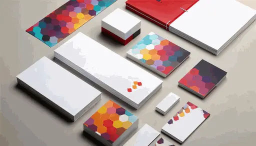 Flyers, tarjetas de visita e invitaciones con muchos colores profesionales.