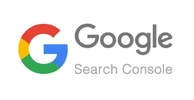 Un gran logotipo de Google con el texto "Search Console" debajo