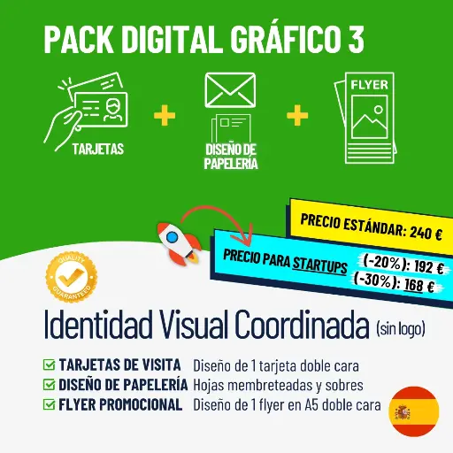 Pack Digital Gráfico 3: Identidad Visual Coordinada (sin logo)